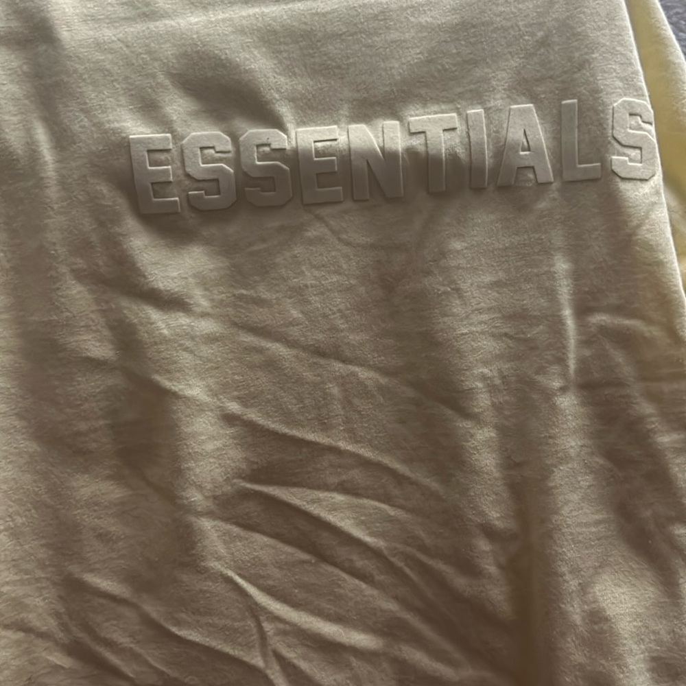 essentials yellow flocked long sleeve shirt!!!